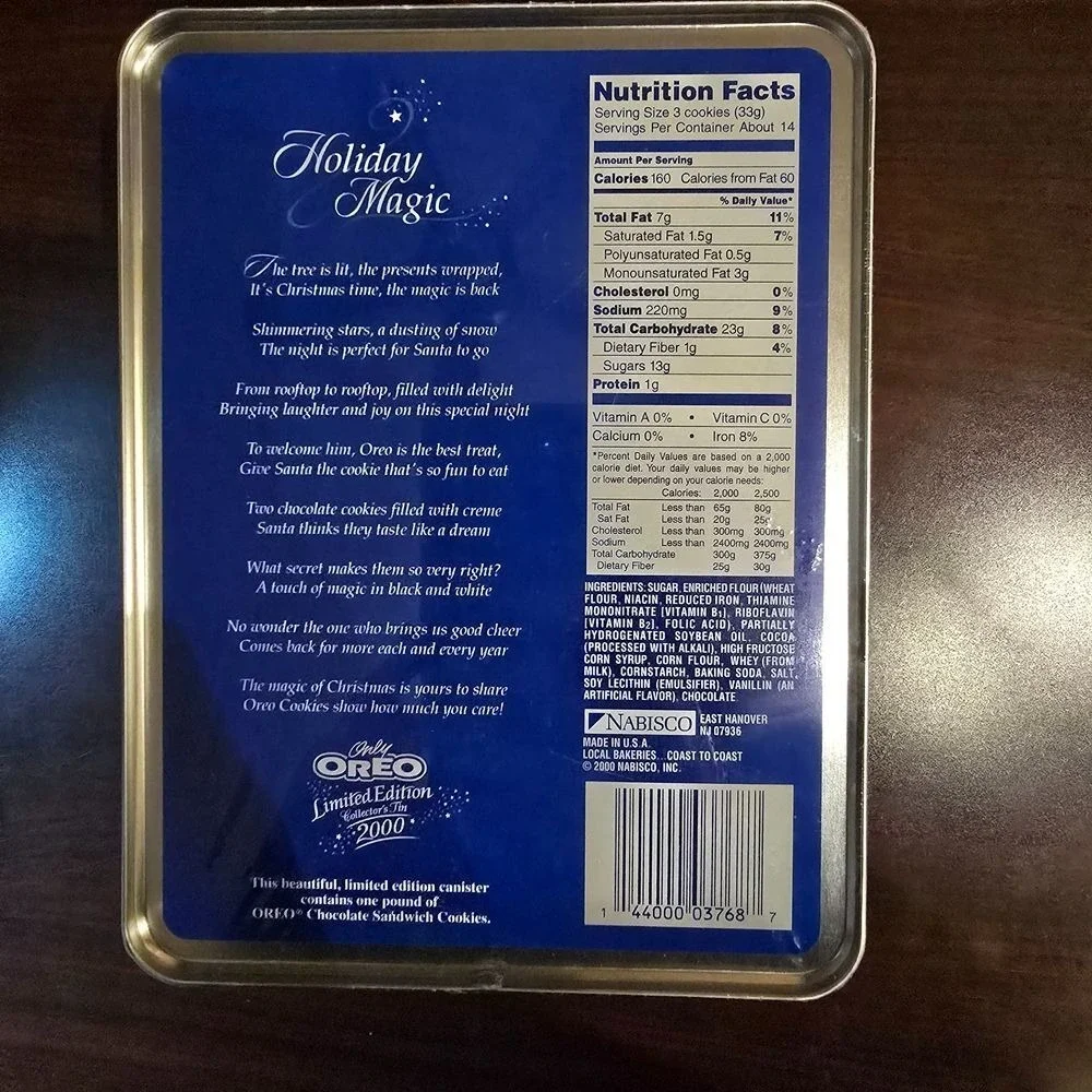 VINTAGE Nabisco Oreo Cookies 2000 Limited Edition Collector's Tin FACTORY SEALED